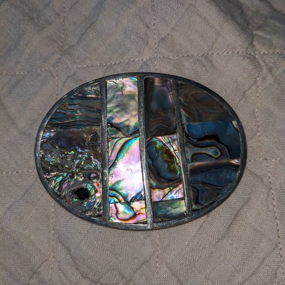 Vintage Accessories - Mother of Pearl Belt Buckle